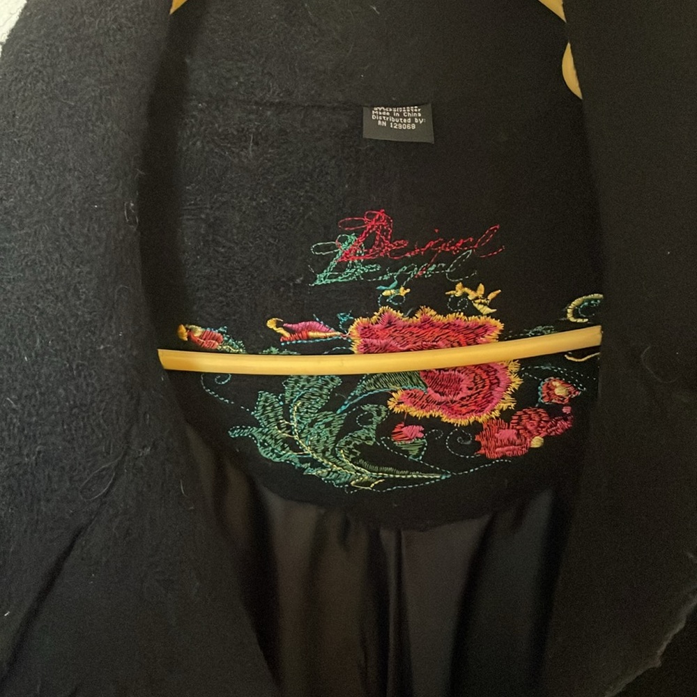 Desigual Wool Blend Coat-Sz Medium - Picture 4 of 8